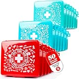 EVERLIT Pocket-Aid Mini First Aid Kit | Compact, Portable Hard-Shell Cases of 50 Items | Cuts, Scrapes, Wound Care Essentials for Travel, Outdoor, School, Camping, Home, Office (24 Packs | 1200 Pcs)