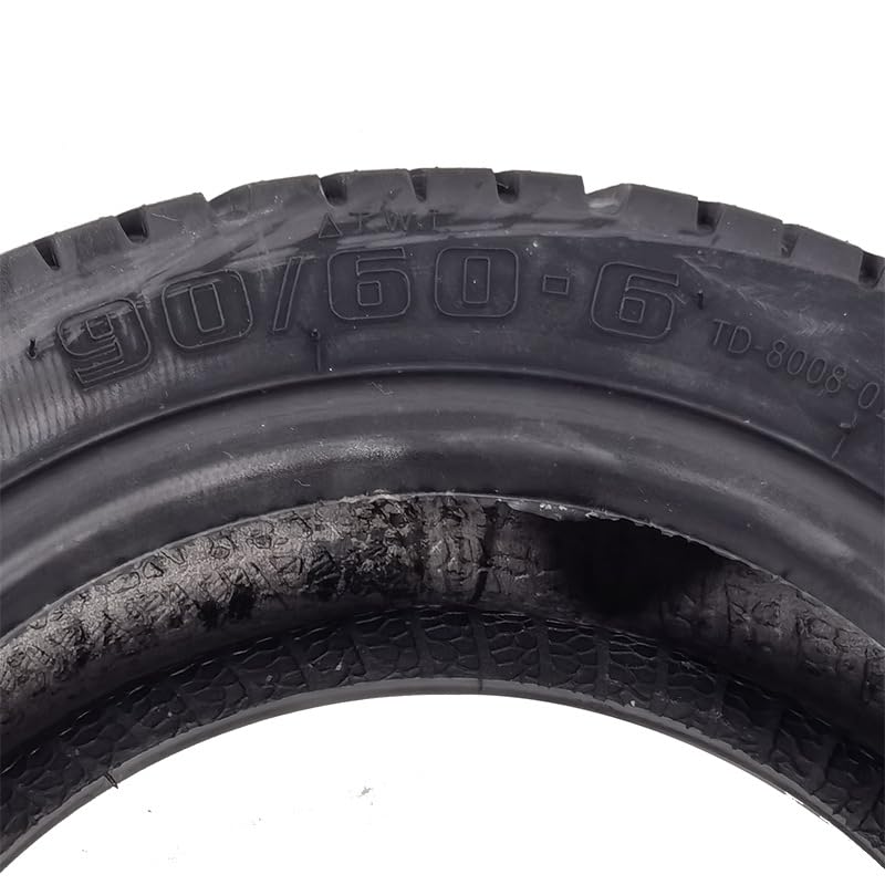 90/60-6 Tubeless Tire for 11 Inch Electric Scooter Widened Wear-Resistant Anti-Skid Vacuum Tyre Accessories