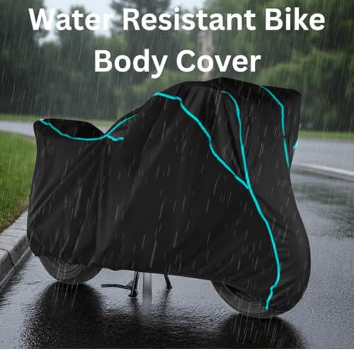 Image of Water Resistant Bike Cover for Triumph Speed T4 All Weather, UV Heat Resistant, Dustproof, Triple Stitched, Windproof Elastic Bottom