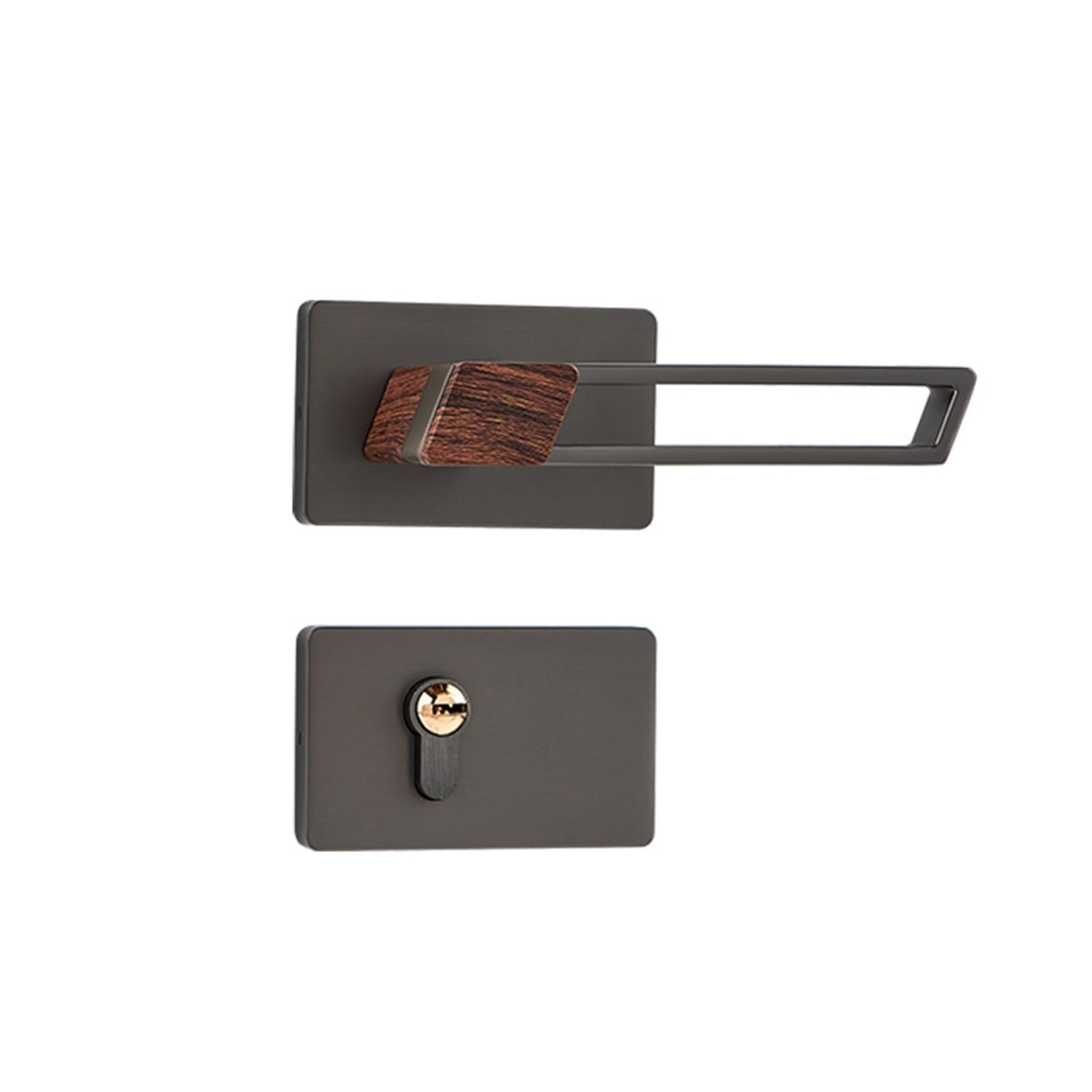 Serrure à poignée fendue simple silencieuse pour chambre et bureau de maison