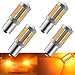 KaiDengZhe 4PCS Ambre 1156 BAU15S PY21W 5630 33SMD Ampoules LED de Voiture 900LM Super Bright Feu de Clignotants Avant et Arrière Clignotants Ampoules 12-30V 3.6W