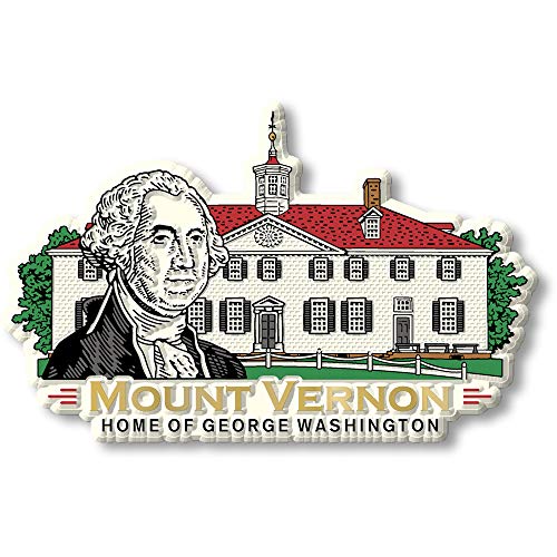 Imán decorativo Mount Vernon Classic Magnets 3D goma miniatura 1