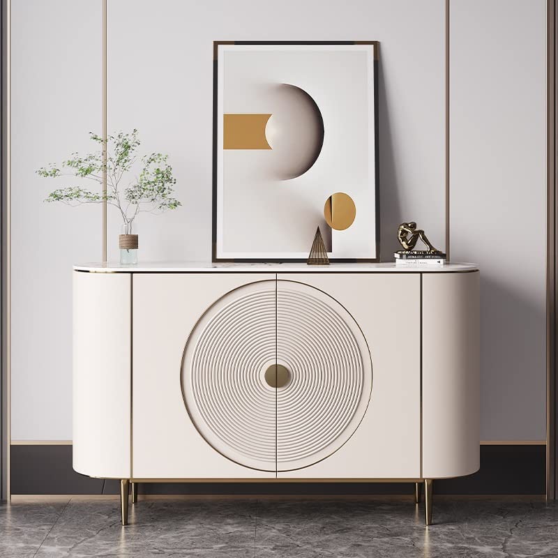 WALNUT Buffet Lumineux Buffet Minimaliste Salon casier Mural Armoire à thé (Color : A, Size : 140cm) - Image 6