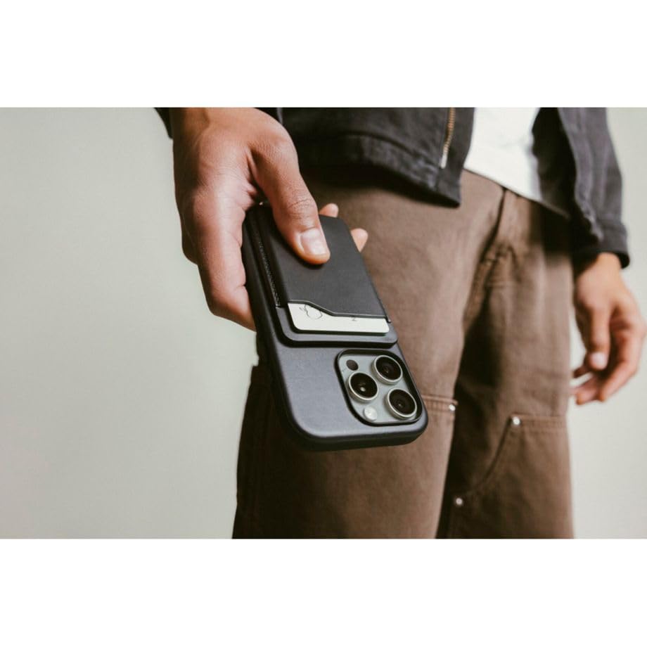 NOMAD Leather Mag Wallet with Find My I MagSafe Kartenetui für iPhone I Black Horween – Ansicht 6