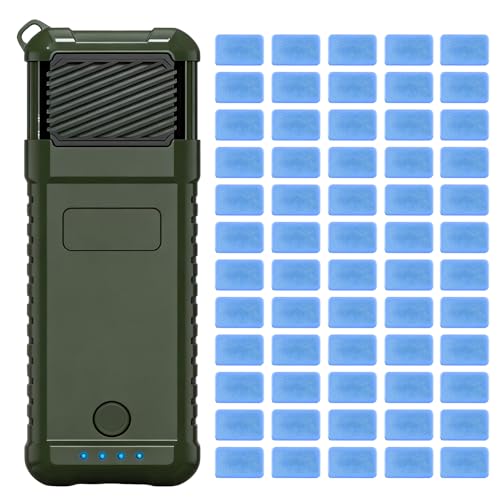 3 in 1 Electric Mosquito Repellent Camping Outdoor with 60 Tablets Electric Fly Zapper with Camping Lantern Double-Sided Insect Repellent with Power Bank Function for Outdoor Patio Travel Backpacker