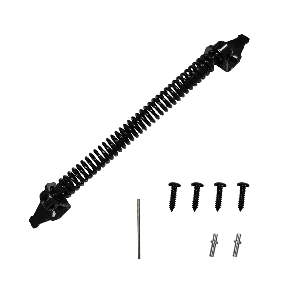 Wangcl Black 14 Inch Automatic Door Closer Adjustable Gate Closer Gate Spring For Garden Gates Wooden Fence Door Gate