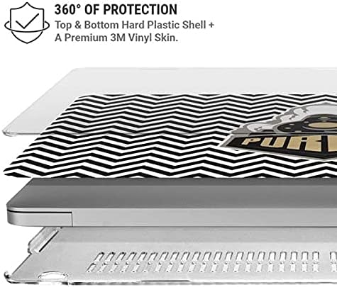 Skinit Case + Skin Compatible with MacBook Air 13in (2020) - Officially Licensed Purdue Chevron Design