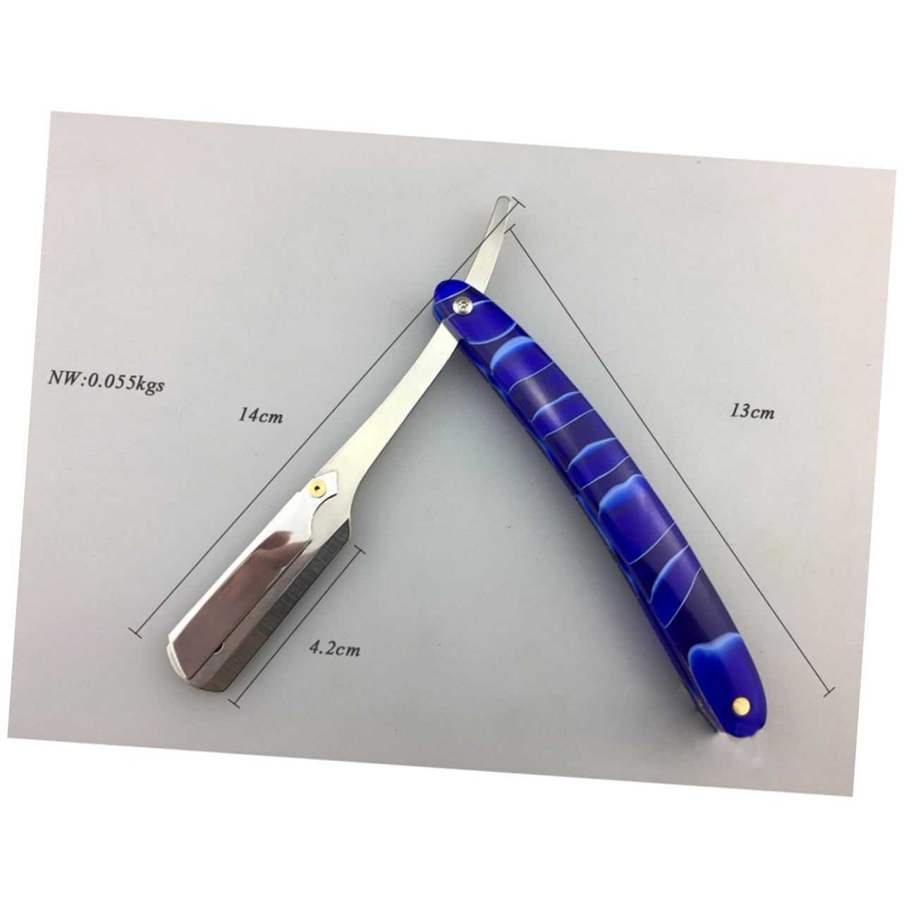 Healeved 3pezzi Rasoio Vintage Inossidabile Rasoio Per Strumento Per La Dei e Della Per e Barbershop Lamette