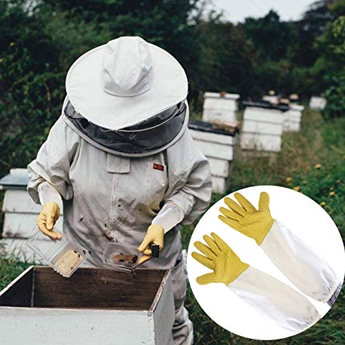 Nuluxi Imkerhandschuhe Bienenzucht Schutzhandschuhe langlebige Imkerei Handschuhe Imkerei Ziegenleder Handschuhe… – Bild 6