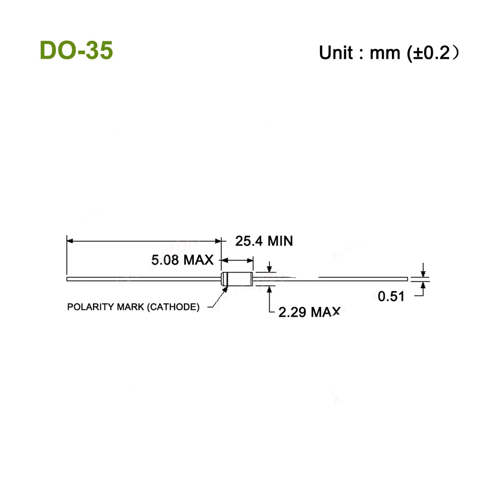 Zener Rectifier Diode 5pcs 0.5W 2V 3V 3.3V 4.7V 5V 5.1V 5.6V 7.5V 10V 12V 13V 15V 18V 24V 30V 33V 200V (X55C9V1)