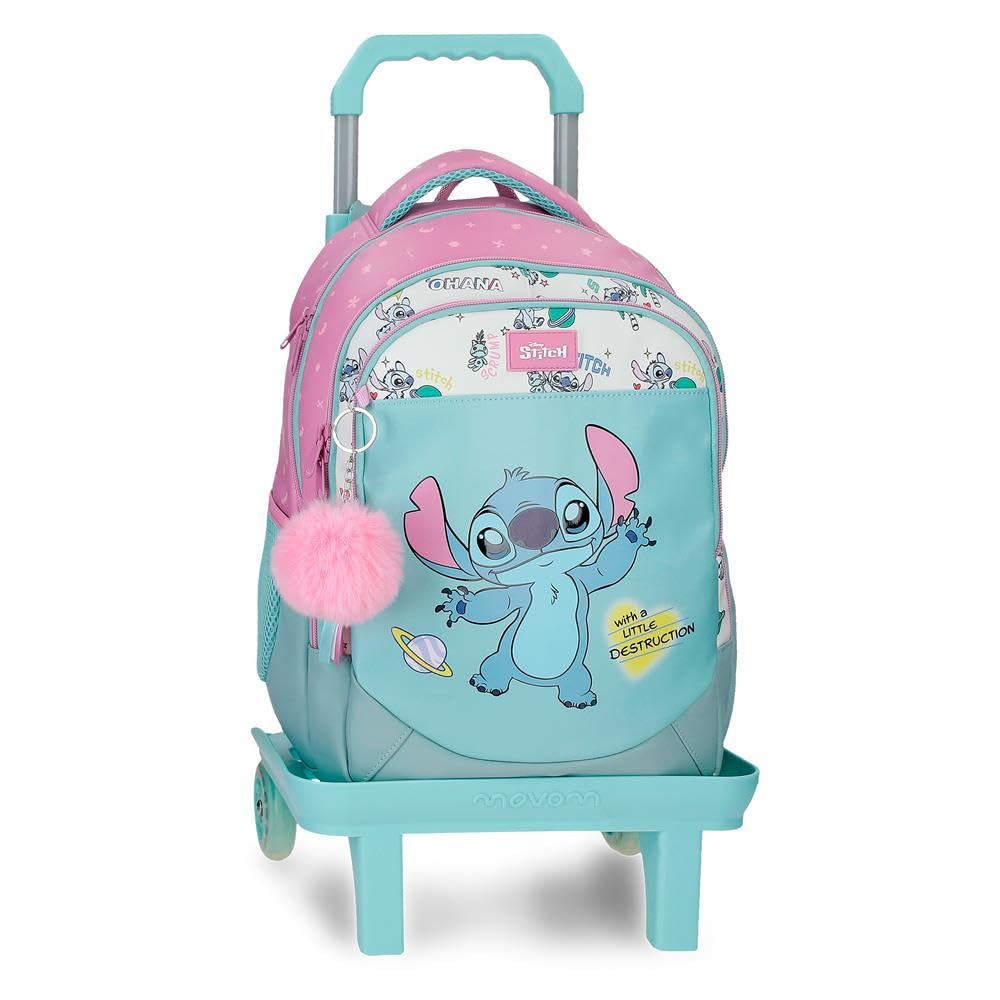 Disney Stitch Little Destruction Mochila infantil, mochila escolar, fabricada en Poliéster, bolsillos laterales, tirantes anchos ajustables de Joumma Bags — view 15