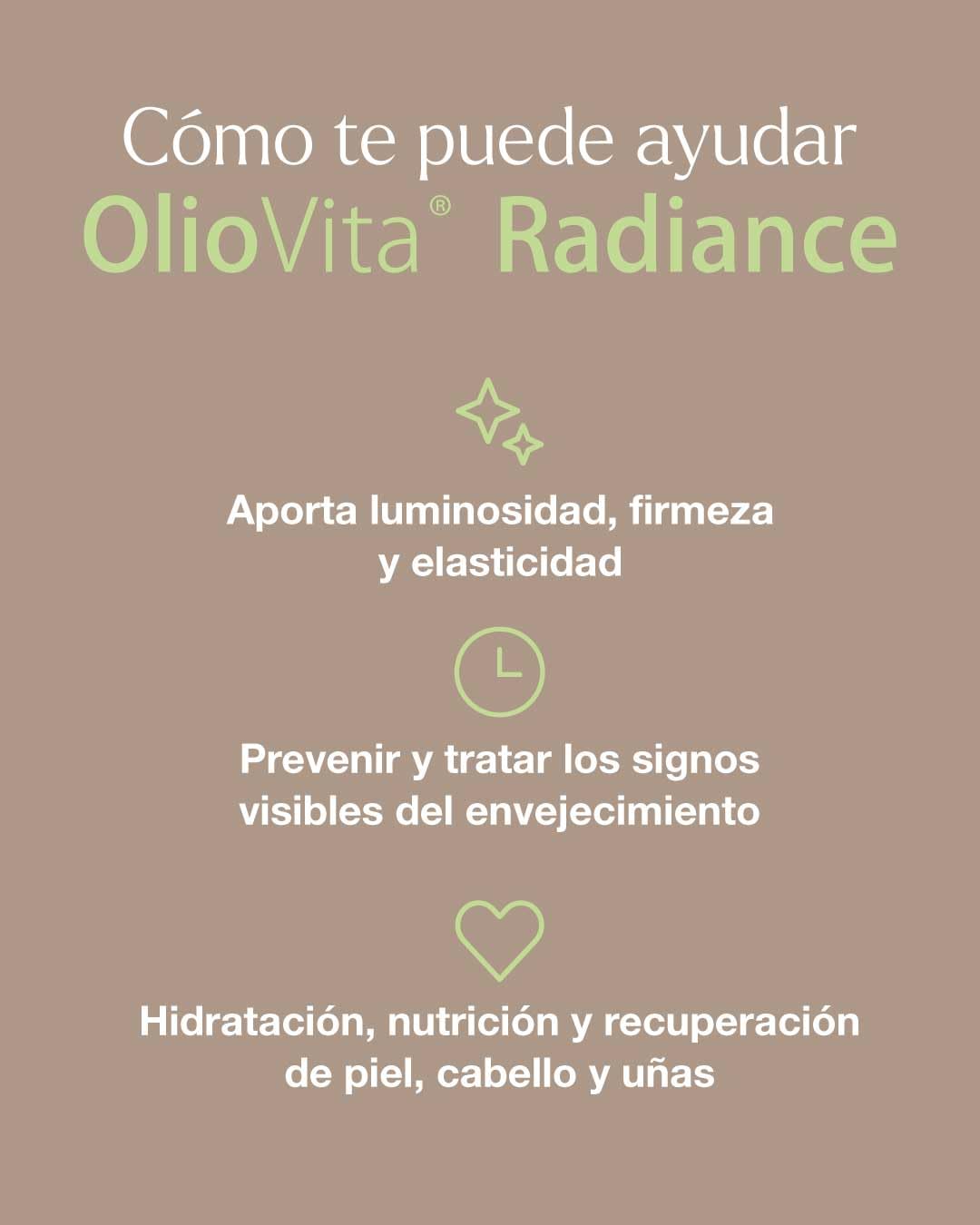 VITAE OlioVita Radiance 120 Capsule | Formato Risparmio Nutricosmetico con olivello spinoso SevenAX | Idratazione e Luminosità della Pelle | Omega 7 per Pelle e Mucose | Vegano e Senza Glutine