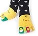 acdiac Women's Cotton Toe Socks,five Finger Socks,Funny and Funky cartoon theme sport Toe Socks (chiken black)