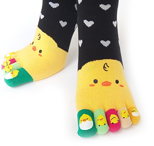 Image of acdiac Women's Cotton Toe Socks,five Finger Socks,Funny and Funky cartoon theme sport Toe Socks