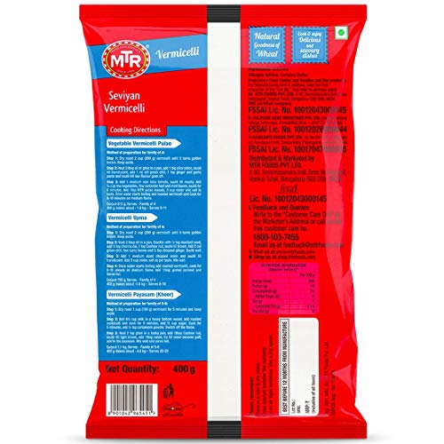 Image of MTR Vegetarian Vermicelli 400 grams (Pack of 2)