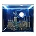 Produktbild YxFlower Acryl Display BoxVitrine Schaukasten Acryl mit Toplight und Backlight Für Bausteine Modell Kompatibel mit Lego Harry Potter Schloss Hogwarts 71043 (Beinhaltet Nicht das Lego-Modell)