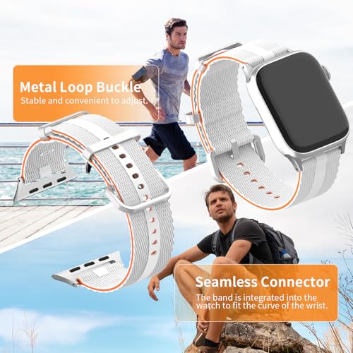 Athleisure Band Compatible with Apple Watch Bands For Men Women 40mm 41mm 38mm 42mm 44mm 45mm 46mm 49mm, Comfort Style durability Silicone Dressy Strap for iWatch Series 11 10 9 8 7 6 5 4 3 2 SE Ultra - image 6