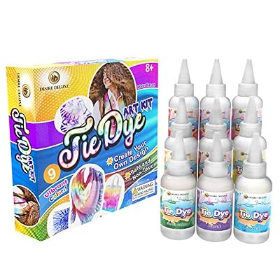 Desire Deluxe - Kit de tintes de 9 colores para teñir tela y ropa Tie Dye Kit - Actividad creativa y artística para niños y adultos | Ya disponible en tu tienda friki favorita! En mundofriki.es! Desire Deluxe - Kit de tintes de 9 colores para teñir tela y ropa Tie Dye Kit - Actividad creativa y artística para niños y adultos | Ya disponible en tu tienda friki favorita! En mundofriki.es!