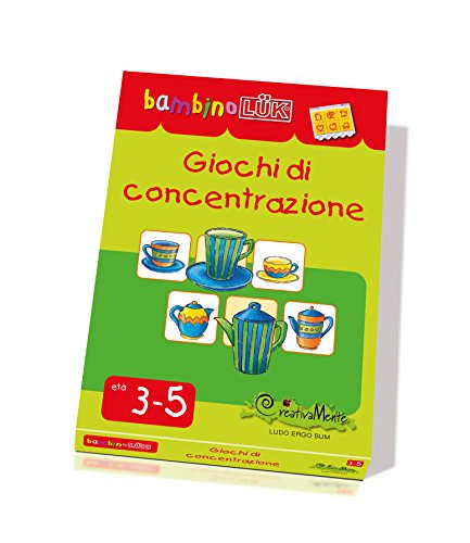 LKB-S12 CreativaMente, Libro Gioco, BLUK Giochi di Concentrazione, Gioca con la Logica, dai 3 ai 5 anni