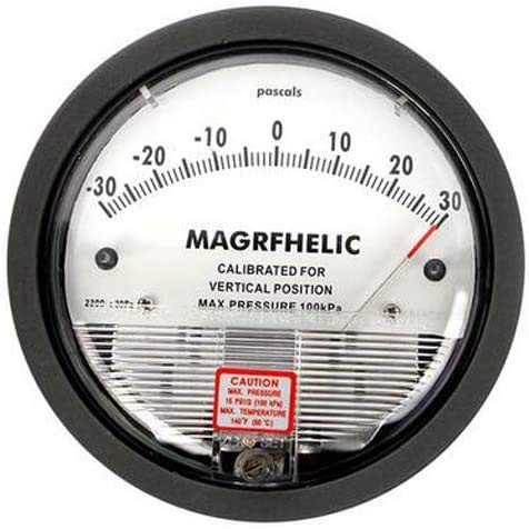 TE2000-30~30PA Micro Differential Pressure Gauge High Precision 1/8"NPT Air Pressure Meter Barometer