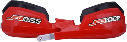 Miniatura 4 de JFG RACING Protectores de mano para motocross universales para manillar de 78 pulgadas y 1 18 pulgadas para motocross enduro supermota rojo Negro,