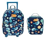 Kit Mochila com Rodinha + Lancheira Tubarão Futevôlei Puket