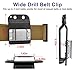 iGuerburn Drill Belt Holder - Tactical Drill Clip for Tool Belt, Clip-on Drill Hook for Drill Driver | Fits Up to 2