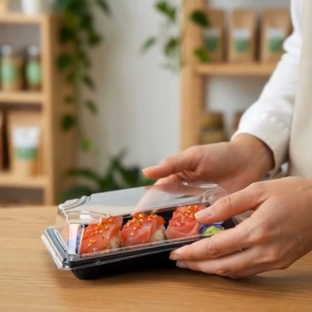 Amazon.com | Restaurantware Roku 5.4 x 3 Inch Sushi Trays 100