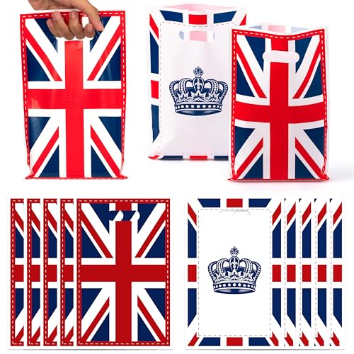 50Pcs UK British Flag Party Favor Bags Gift Pack