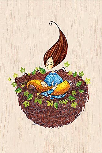 COZYWOOD® WOODEN CARD - Greeting card | Congratulation card | Wedding card | Birthday card | Various motifs Each card individually and uniquely | FSC Certified | Ecologically sustainable, # Cozywood:Nest