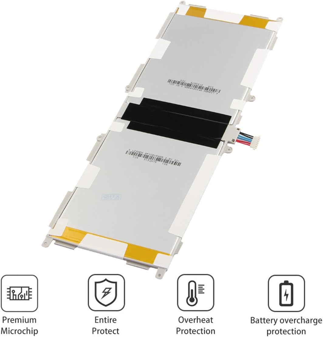 EB-BT530FBU Battery Replacement for Samsung Galaxy Tab 4 10.1" SM-T530 (WiFi) SM-T530NU SM-T531 (3G&WiFi) SM-T535 (3G, 4G/LTE&WiFi) SM-T537 P5220 Series Tablet EB-BT530FBC EB-BT530FBE (for T530)