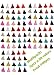 MSCFTFB 100 Pieces Mini Tassels Mala Tassel Kit with Jump Rings for Earring Necklace Jewelry Making Garland Keychain Charms Crafts Decorations (Multi)