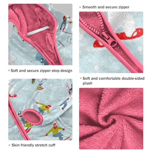 OTVEE Winter Ski Kids Hoodie Jacket Fall Spring Full Zip Warm Outwear Coat3