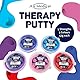 JFA Medical Therapieknete 57g, 5 verschiedene Stärken, 5 alternative Farben, Putty für Handtraining, Therapie Knetmasse Knete