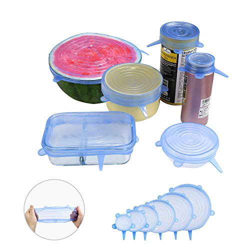Coperchi elastici in silicone: riutilizzabili per conservare gli