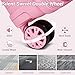 Kono Carry On Luggage 28 Inch Checked-Large Hard Shell Travel Trolley 4 Spinner Wheels Lightweight Polypropylene Suitcase with TSA Lock, Pink
