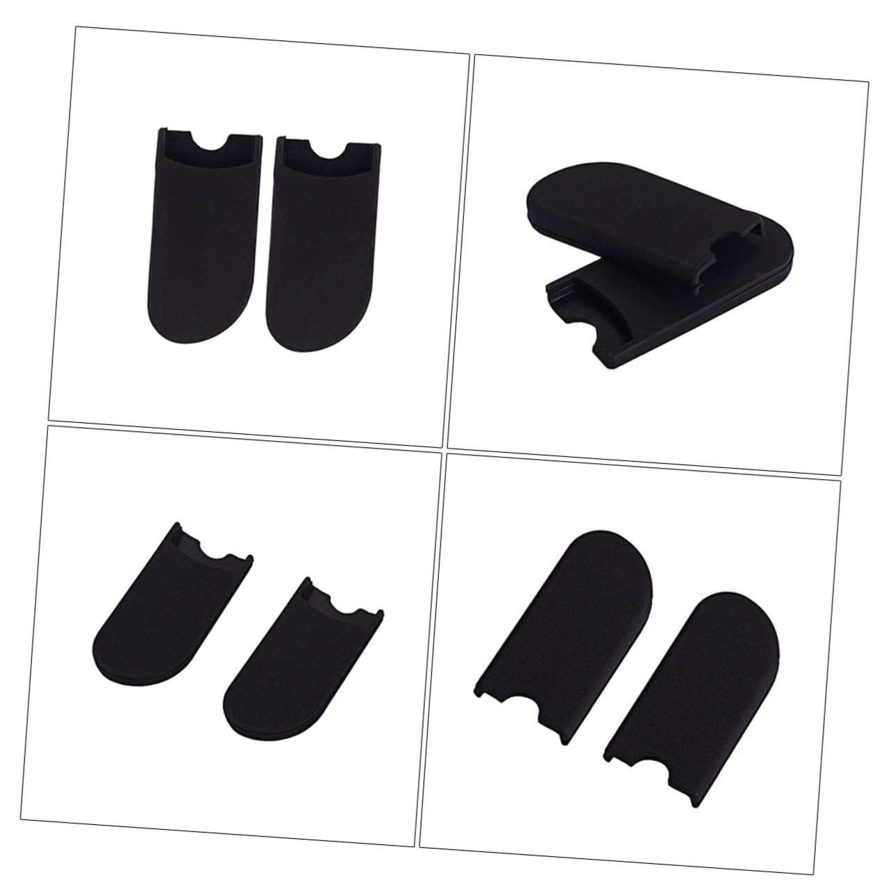 SUPVOX 2pcs Saxophone Thumb Rest Cushion Pads Durable Rubber Protector for Alto Tenor Sax Thumb Hook Replacement Easy Installation Fits Sax Pads