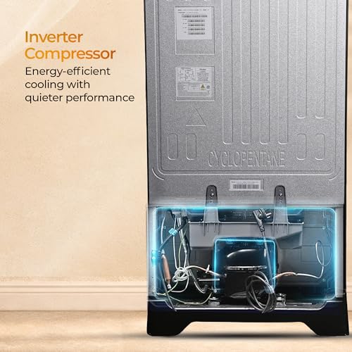 Image of Haier 215 L 5 Star Direct Cool Inverter Single Door Refrigerator with Fast Ice Making, Easy Clean Back, Large Vegetable Box (HED-225PXBA-P, Purple Xsenia, Base Stand Drawer, 2026 Model)