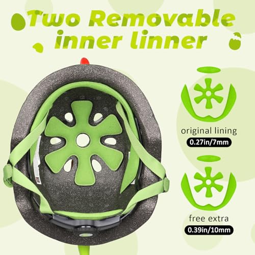 Image of Toddler Kids Bike Helmet, Adjustable and Multi-Sport, 3 Sizes for Ages 1-2-3-5-8-14 Years Child Infant Boys Girls