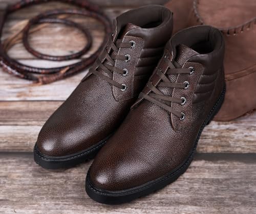 Image of LOUIS STITCH Italian Leather Chukka Boot For Men | Handcrafted | High Ankle Mens Boot | Hiking and Biking Boot (BT-WBNDCK)