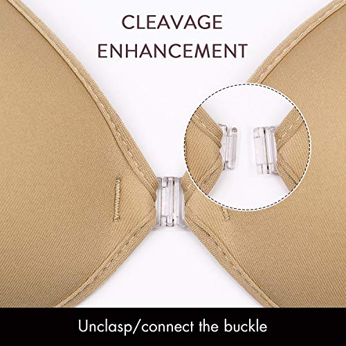 Wingslove Adhesive Bra Sticky Strapless Push up Invisible Reusable Self Silicone Bra for Backless Dress4