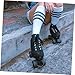 WHAMVOX Adjustable Roller Skates Brake Head Durable Rubber Stoppers for Double Row Skating with Tool Safe Skating Accessory Black