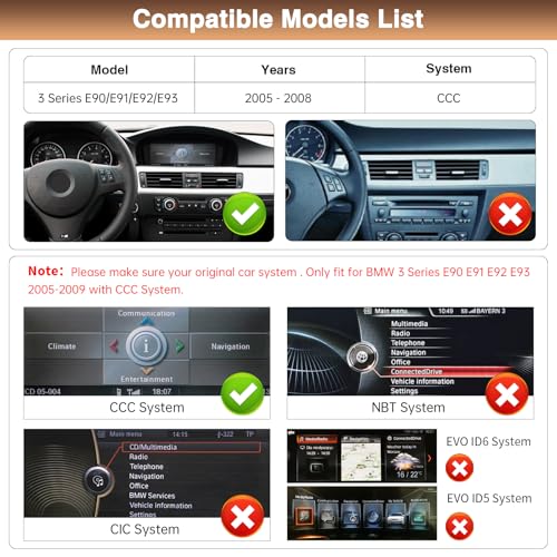 Reproductor de audio para auto con pantalla táctil 8.8 pulgadas para BMW Serie 3 E90 E91 E92 E93 miniatura 2