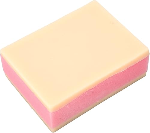 Miniatura 9 de Dioche Modelo de entrenamiento de sutura 2 capas de piel de silicona almohadilla de práctica reutilizable de silicona para entrenamiento de piel