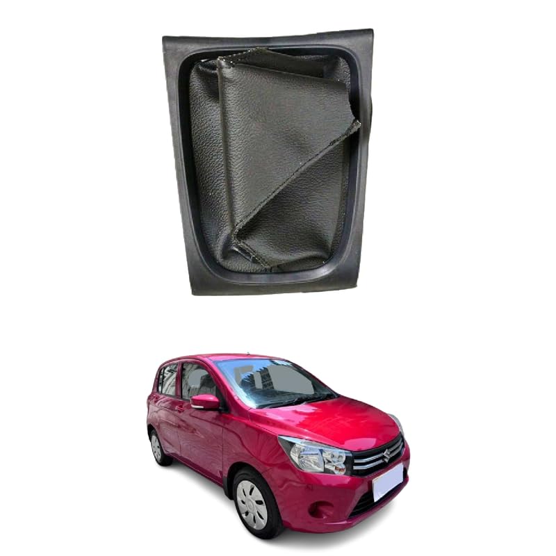 Gear Shift Lever Cover Boot | Premium PU Leather Gear Shifter Boot Replacement | Durable, Dust-Proof & Easy-Fit Gear Shift Cover (Celerio)-image-1