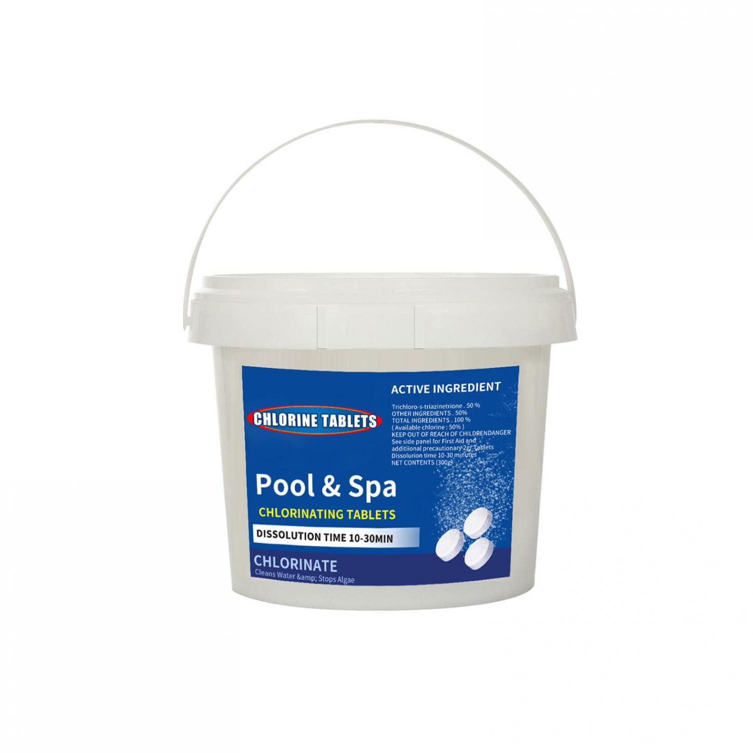 Pool 𝐂𝐡𝐥𝐨𝐫𝐢𝐧𝐞 𝐓𝐚𝐛𝐥𝐞𝐭𝐬, 300G 𝐂𝐡𝐥𝐨𝐫𝐢𝐧𝐚𝐭𝐢𝐧𝐠 𝐓𝐚𝐛𝐥𝐞𝐭𝐬 for Swimming Pools Hot Tubs, Swimming Pool Accessories (C-150PC)