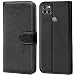Produktbild Verco Motorola Moto G9 Power Hülle, Handyhülle für Motorola G9 Power Tasche PU Leder Flip Case Brieftasche, Schwarz