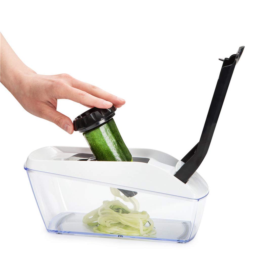 Gemüseschneider Spiralizer Mandoline Slicer Obst Kartoffelschneider Küche Zwiebelschneider Mit 8 Austauschbaren Schneidklingen