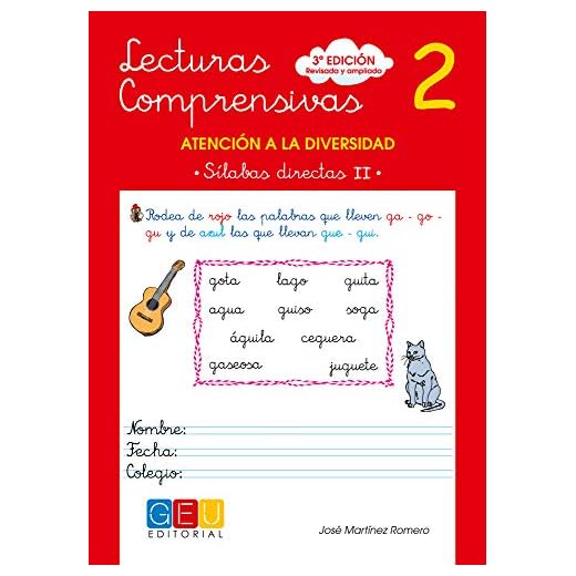 Lecturas comprensivas 2 / Editorial GEU / Educación Infantil / Mejora la comprensión lectora / Recomendado como apoyo / Actividades sencillas