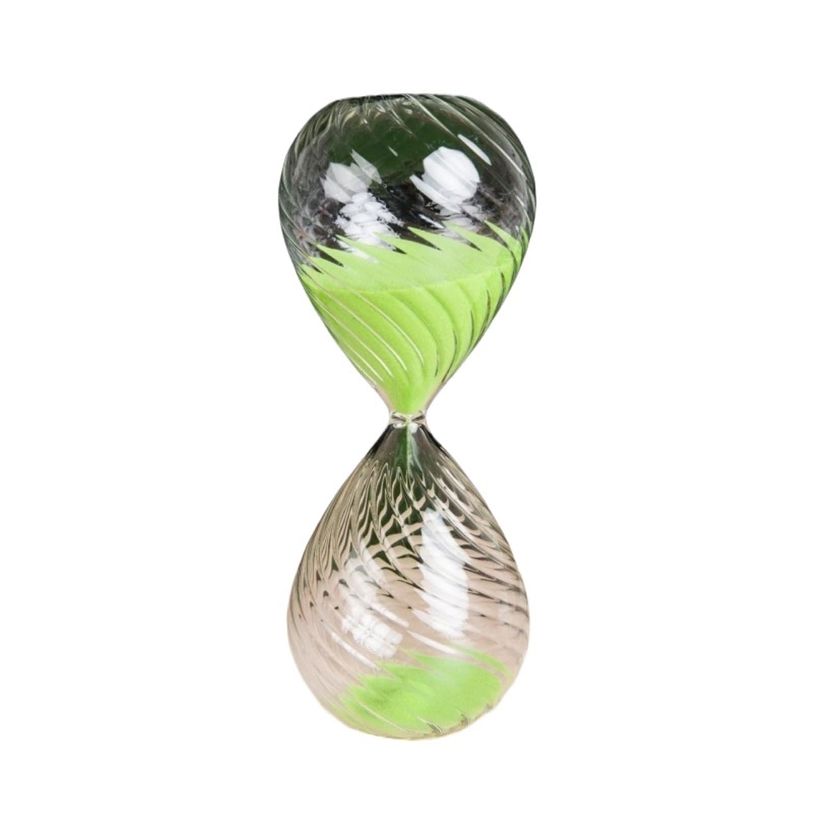 Hourglass Sand, Hourglass Sand Timer 2pcs Multicolor Glass 15-30min(Green,30min)